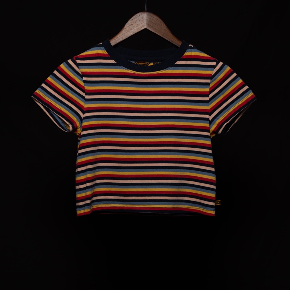 Superdry Multicolor Striped Crop Top